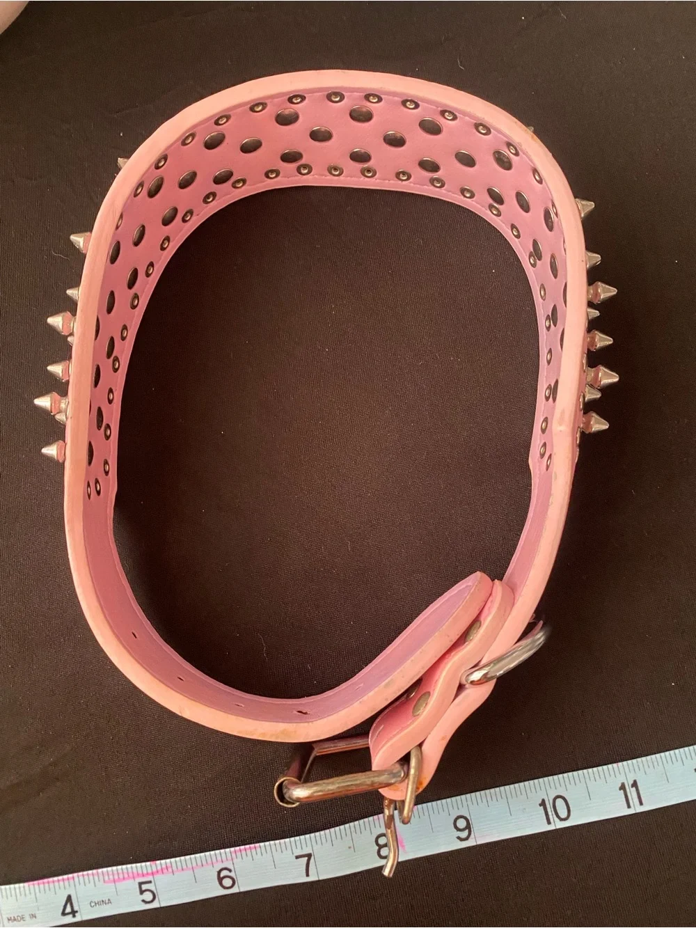 Spiked dog collar